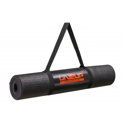 Коврик для йоги LiveUp YOGA MAT TOTAL BLACK